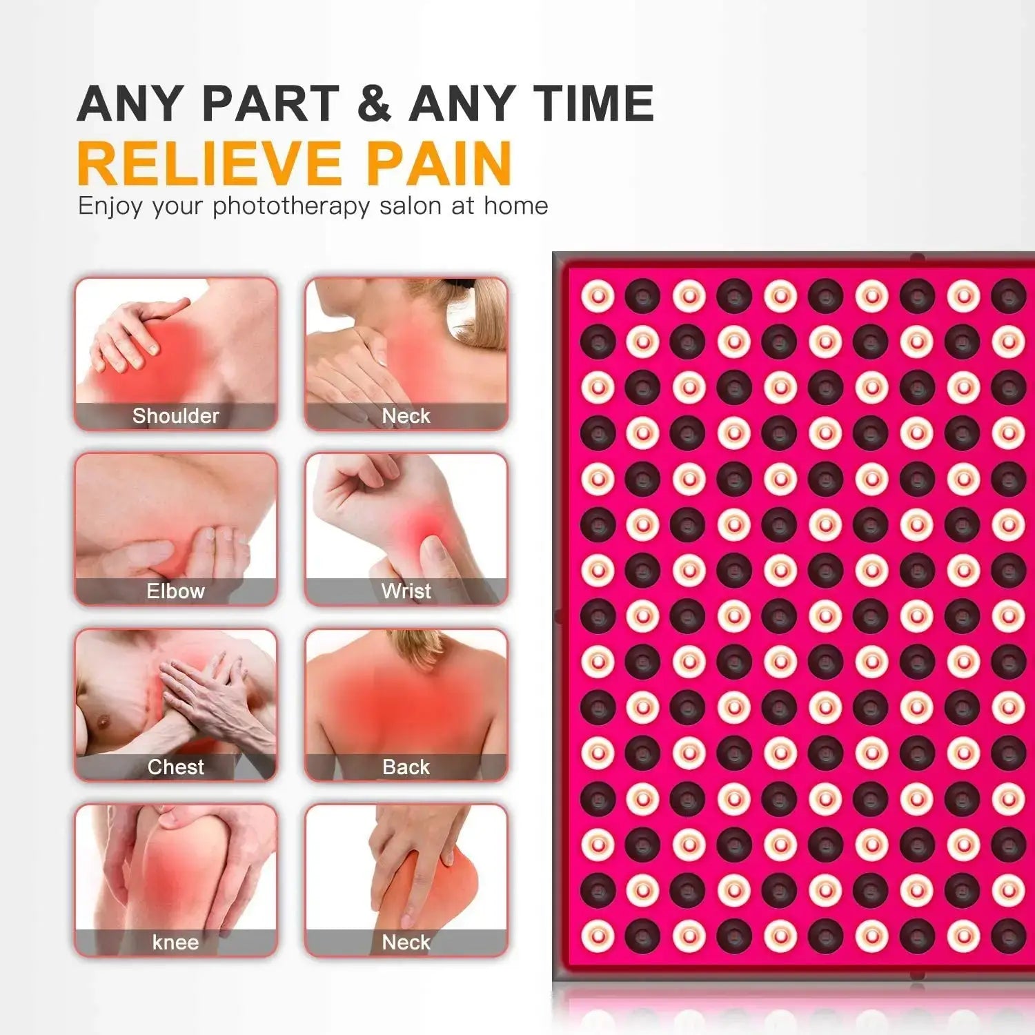 High-power  Red Light Therapy Panel for skin health and overall wellness