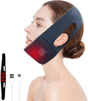 Red Light Therapy chin and neck belt for skin tightening, pain relief, and thyroid wellness